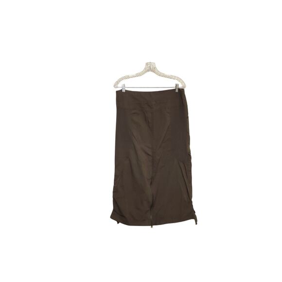 XCVI Lagenlook Mocha Mousse Baggy Midi Skirt Gorpcore - Picture 5 of 9